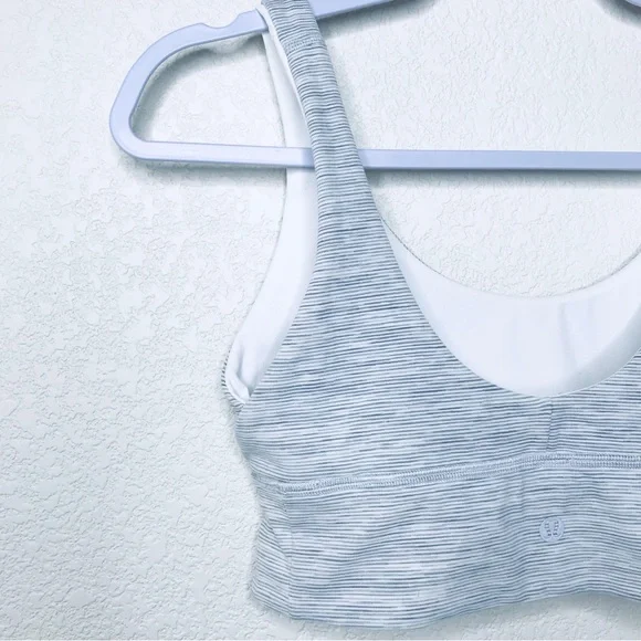 LULULEMON Align Reversible Bra White/Wee Are From Space Nimbus Battleship - Picture 9 of 14